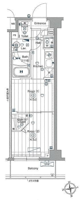 アーバンヴィスタ板橋本町 311 間取り図