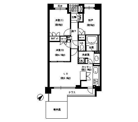 エスティメゾン巣鴨 105 間取り図