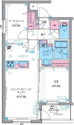 GENOVIA西高島平Ⅱ(ジェノヴィア西高島平Ⅱ) 201 間取り図