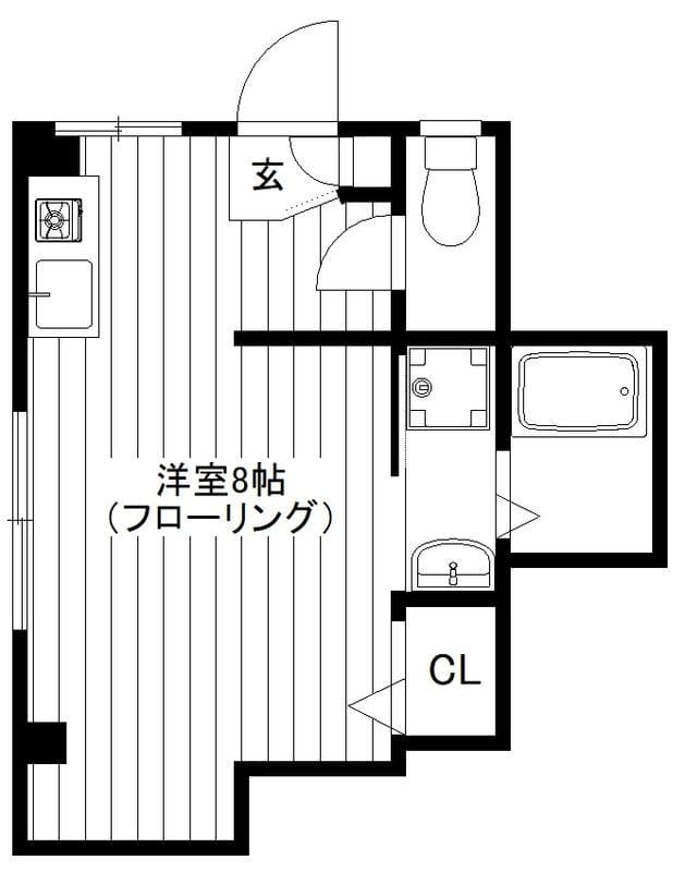 モトハイツ 101 間取り図