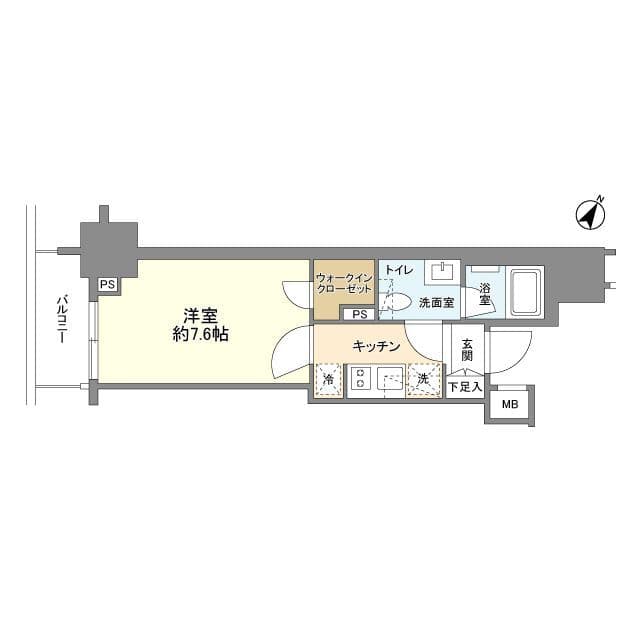 シティハウス目黒ザ・ツインSOUTH棟 1202 間取り図