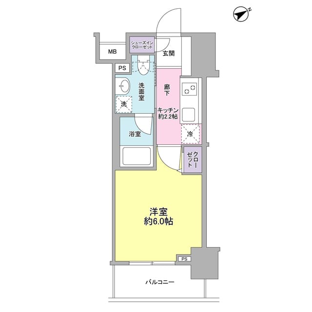 サンピエス大森 0202 間取り図