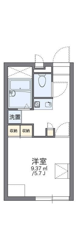 レオパレス第3ヴェルメゾン 205 間取り図