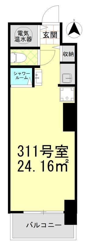ライオンズステーションプラザ両国 311 間取り図