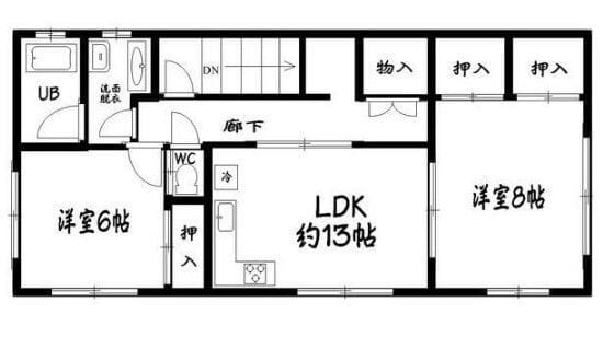 睦町ビル 301 間取り図