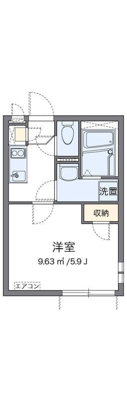 クレイノS 101 間取り図