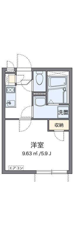 クレイノS 102 間取り図