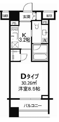 TLRレジデンス両国 0904 間取り図