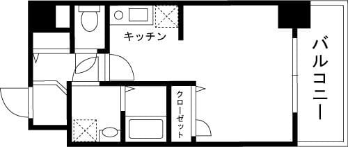 スカイコート神田弐番館 703 間取り図