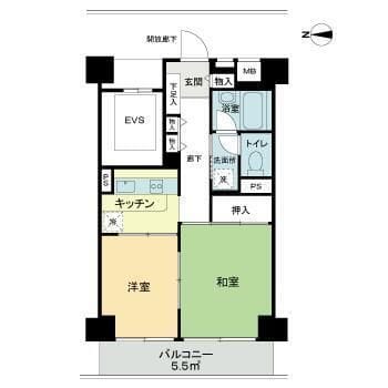 ベルエア新高円寺 0101 間取り図
