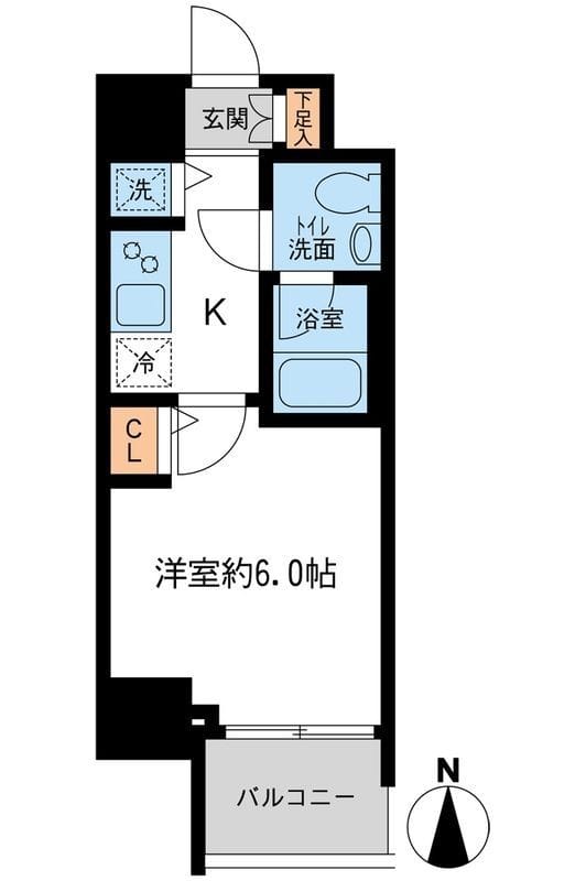 KDXレジデンス大島 1012 間取り図