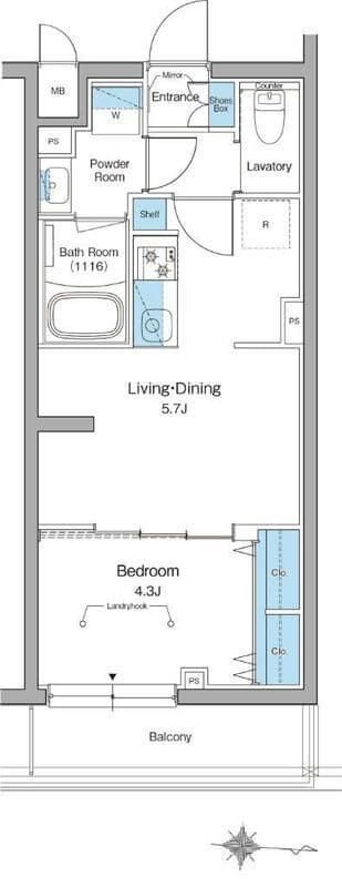 ルフォンリヴェント杉並永福 0205