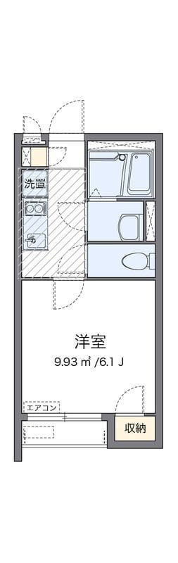 クレイノmz三河島 202 間取り図