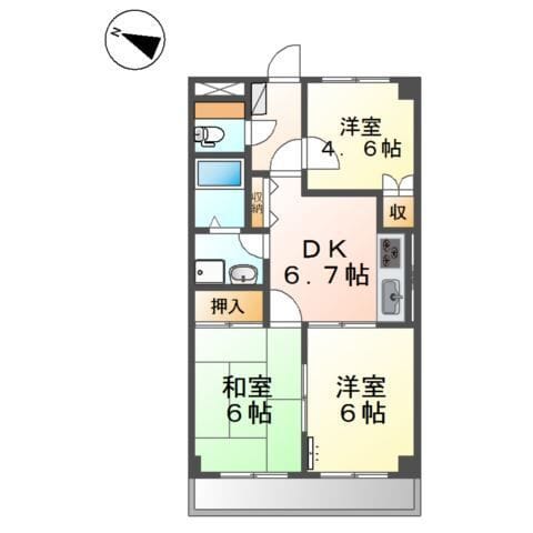ロジュマンⅡ 103 間取り図