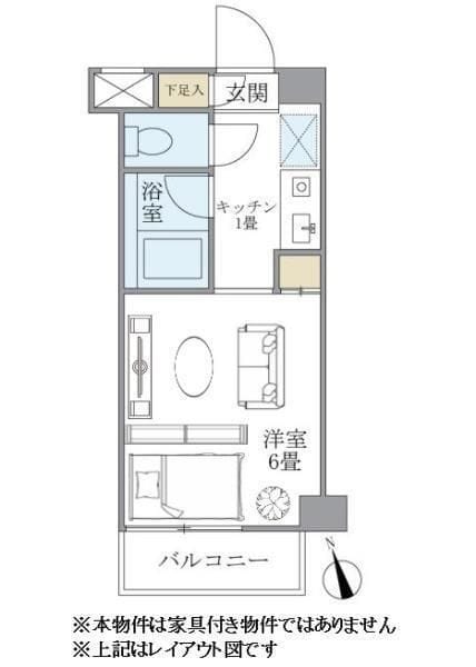 ブランシェ高輪 102 間取り図