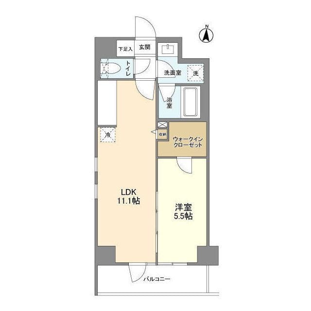 L・BASE押上South 408 間取り図