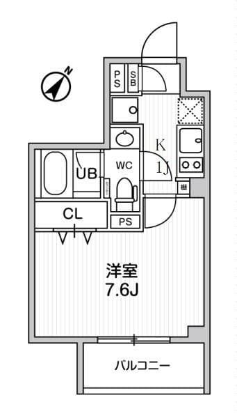コンポジット渋谷初台 202 間取り図