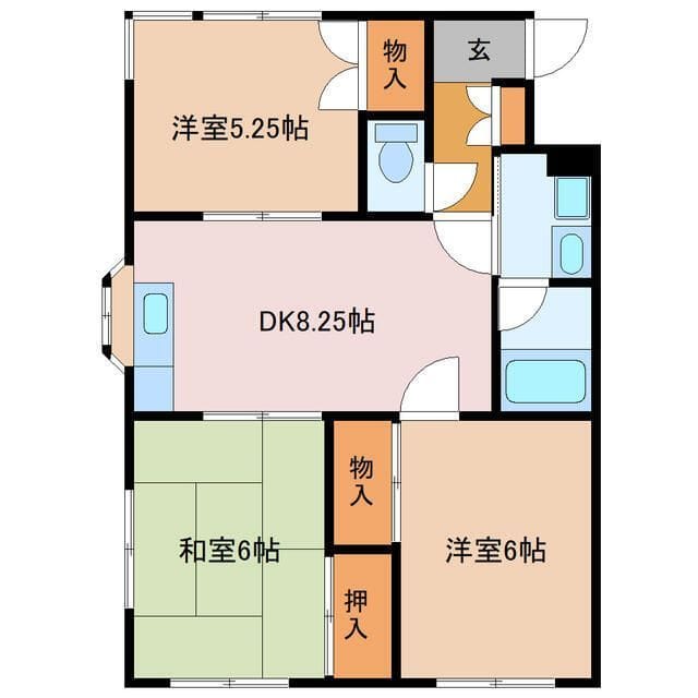 セントラルヴィレッジ 103 間取り図