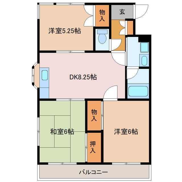 セントラルヴィレッジ 203 間取り図
