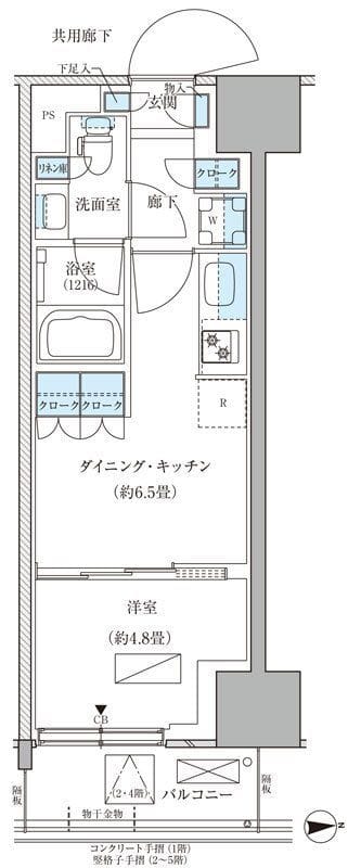 パークアクシス品川天王洲アイル 226 間取り図