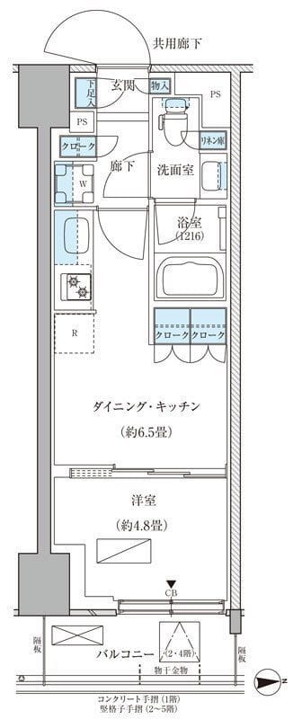 パークアクシス品川天王洲アイル 229 間取り図