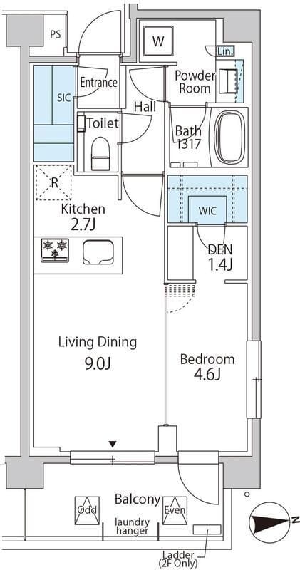 グリーンレジデンス赤坂 316 間取り図