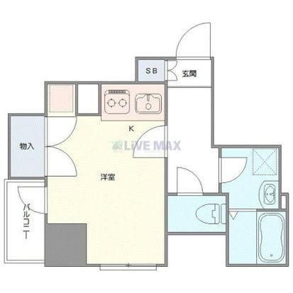 XEBEC大手町 201 間取り図