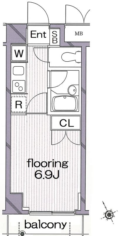 グランヴァン阿佐ヶ谷Ⅱ 0303 間取り図