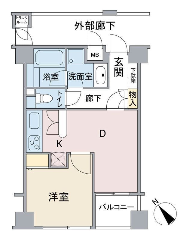 ウィスティリアコート代官山 0202 間取り図