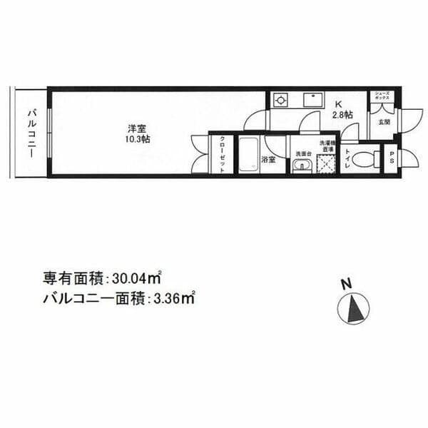 セレーノS2 204 間取り図