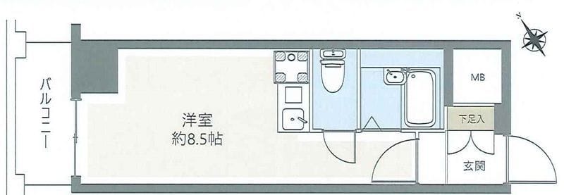 マートルコート三田 302 間取り図