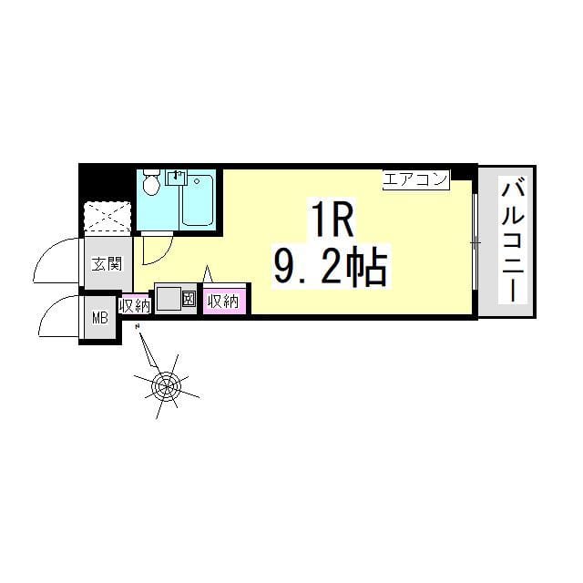 パレス川端 0604 間取り図