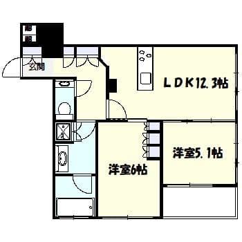 T-puente(ティープエンテ) 802 間取り図