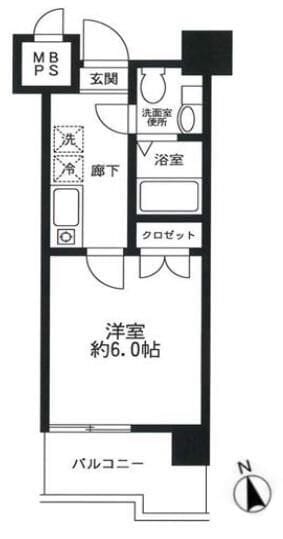 ドゥーエ川口 102 間取り図