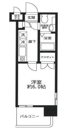 ドゥーエ川口 507 間取り図