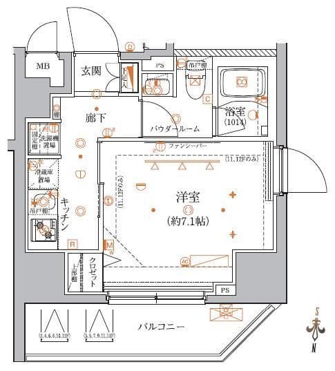 クレイシア入谷竜泉 901 間取り図