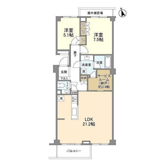 PATH世田谷下馬 203 間取り図