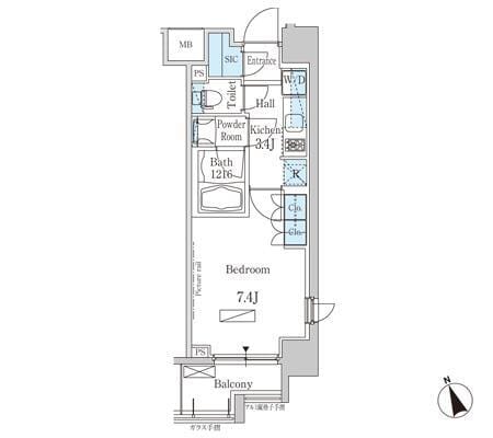 パークアクシス芝浦 805