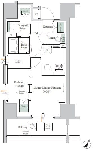 ONE ROOF RESIDENCE TAMACHI 601