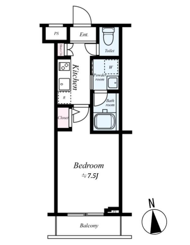 スカイコート多摩川壱番館 210 間取り図