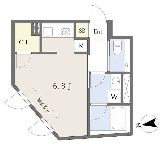 Reve Residence 駒込 202 間取り図
