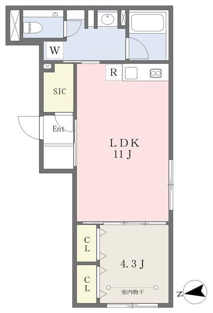 Reve Residence 駒込 504 間取り図