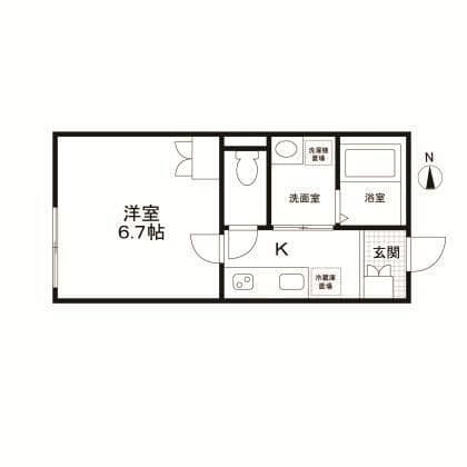 グレイス戸越 101 間取り図