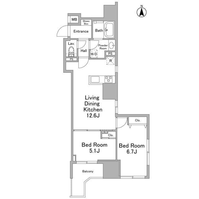 リバーレ浅草ウエスト 1301