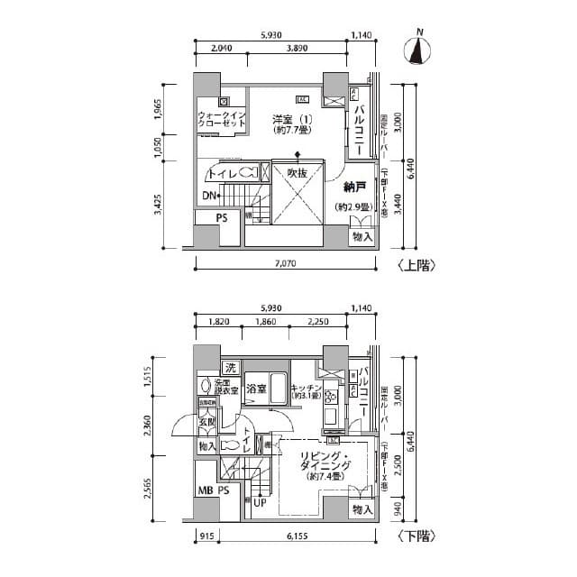 東雲キャナルコートCODAN20号棟 1106 間取り図