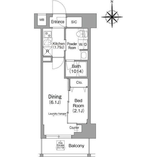 コンフォリア・リヴ下落合 0302