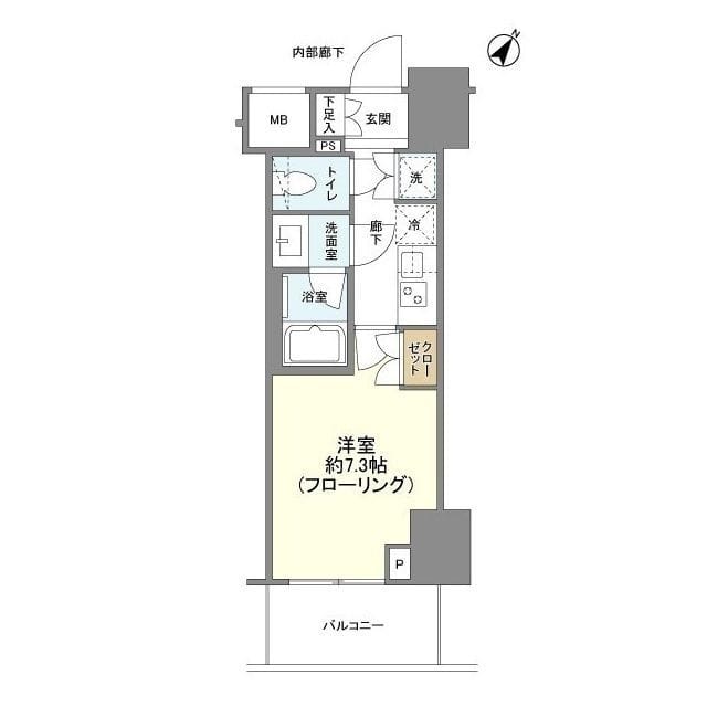 ドレッセ目黒大橋プレヴィ 306 間取り図