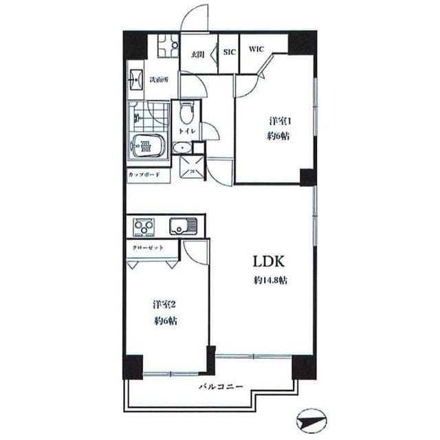 アーバンパレス広尾 802 間取り図