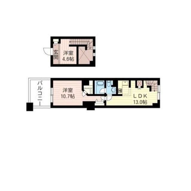レジデンスシャルマン月島 0336 間取り図