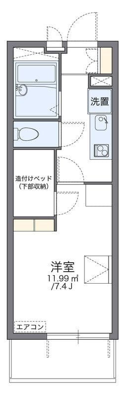 レオパレスグランディオーソ 304 間取り図